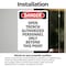 Signmission Portrait Open Trench Authorized Personnel Only Danger Sign, Vinyl Decal, 5in W x 7in L, 2PK OS-2PACK-DS-D-57-V-1909 - alternate 6